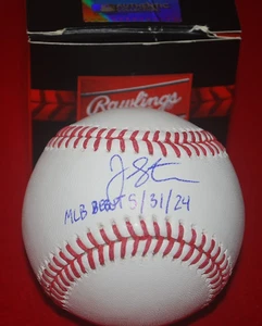 Oakland Athletics JUSTIN STERNER Signed MLB BASEBALL PSA Witnessed COA 4C42448 - Picture 1 of 3