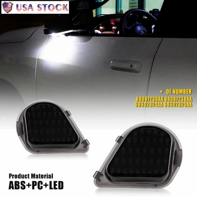 LED 侧镜水坑灯适用于 11-18 RAM 2500 3500 4500 5500 /RAM 1500 2011-22 — 第 1/4 张图片