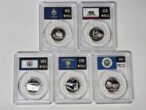 2005 S Silver State Quarter Set PCGS PR69DCAM - Picture 1 of 9