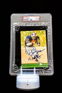 O.J. Simpson 1994 H.O.F. Cards Hall of Fame Signature Series / PSA Authentic - Picture 1 of 7