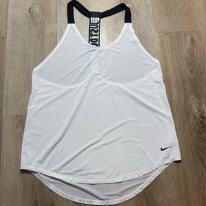 Canotta Nike Dri-Fit Elastika Cross Back Training Just Do It bianca donna M - Foto 1 di 7