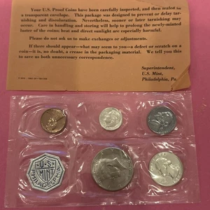 Set 5 monete 1964 prova di conio in OGP - Include 3 argento - Foto 1 di 3