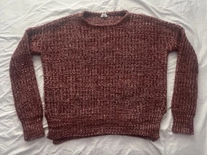 Maroon Knit Sweater - Picture 1 of 4