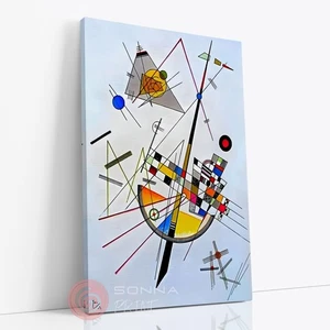 Wassily Kandinsky Delicate Tension 1923 Abstraction Art Canvas Print Wall Art - Picture 1 of 7