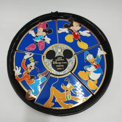 Juego de 6 prendedores rompecabezas JDS Opening Omiya Japón Disney Store Mickey Pluto Donald Goofy Foto 1 de 4