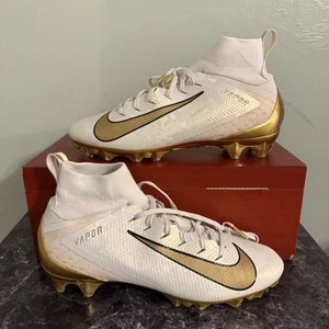 Nike Vapor Untouchable Pro 3 Td Football Cleats Gold/White Size 9.5 - Picture 1 of 6