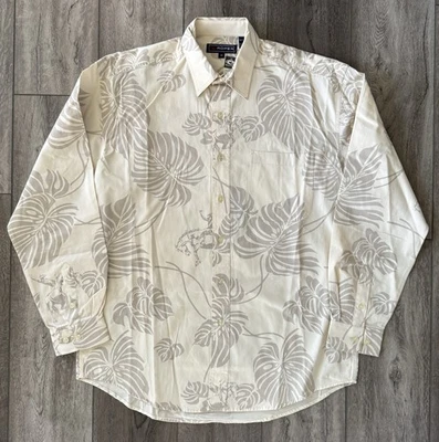 NUEVO CON ETIQUETAS Camisa Occidental Roper Para Hombres MED Abotonada Manga Larga Vaquero Rodeo Floral Foto 1 de 4