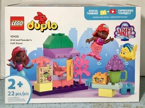 2024 LEGO DUPLO DISNEY PRINCESS SET 10420-ARIEL & FLOUNDER CAFE STAND 22Pcs NISB - Picture 1 of 7