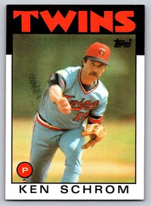 1986  Topps #71 Ken Schrom Minnesota Twins