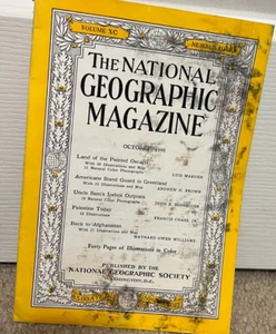 Vintage National Geographic Magazin Oktober 1946 Palästina Afghanistan - Bild 1 von 2