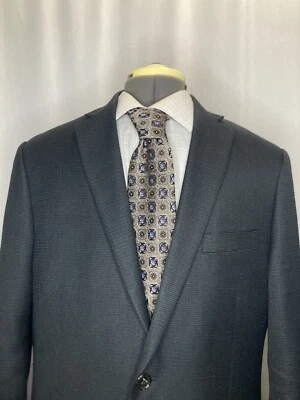 Warren Sewell Mens Sport Coat Blazer Suit Jacket 42L 46" Gray Check 2 Button New - Image 1 of 4