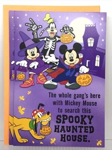 2 Hallmark Disney Happy Halloween Greeting Cards 8” x 5.5” For Kids Mickey Mouse - Picture 1 of 3
