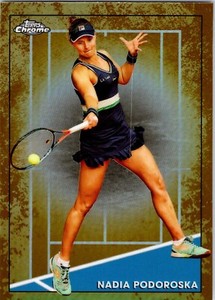 2021 Topps Chrome Nadia Podoroska Clay Court Refractor #56 K84