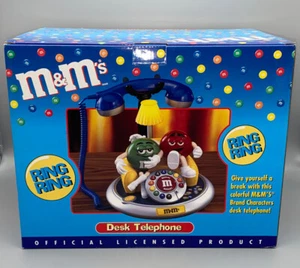 M&M's M & M s DESK TELEPHONE with Green and Red Characters ~ New In Box - Picture 1 of 6