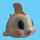 Disney Sun Gummi Pinocchio Cleo Der Fisch Badespielzeug 1950er Jahre Vintage seltener Goldfisch
