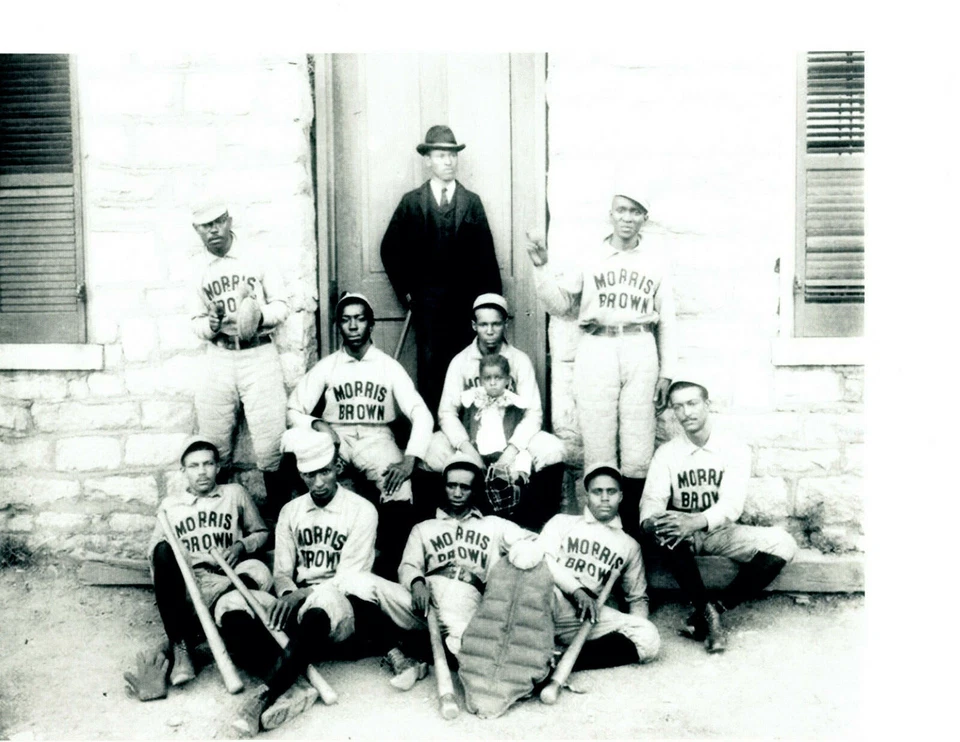 Foto del equipo de béisbol 8x10 Atlanta Georgia Morris 1900 marrón   Foto 1 de 1