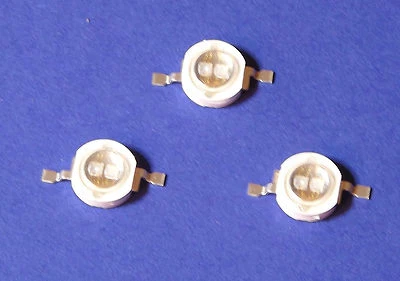 3X 5W POWER UV LED  Emitter 365nm Ultra Violet Kleber Härten Banknote Money Geld - Bild 1 von 3