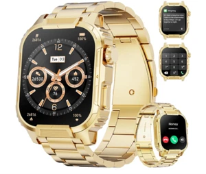 Montre Connectée pour Homme, 2.02" HD Grand Écran Montre Connectée Robuste avec Appel Bluetooth - Photo 1 sur 7
