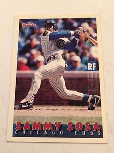 1995 Bazooka #4 - Sammy Sosa - Chicago Cubs