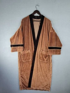 VTG Nylura robe Majestic Arnel nylon blend one size fuzzy velvet feel 60s 70s - Picture 1 of 16
