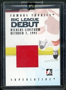 2007-08 ITG Superlative Famous Fabrics Big League Debut #BLD16 Nicklas Lidstrom - Picture 1 of 2