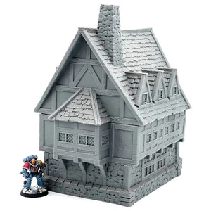 Ulvheim Fantasía Medieval Mercado Edificio Casa de Pueblo 28 mm Terreno Paisaje Segunda Guerra Mundial - Imagen 1 de 5