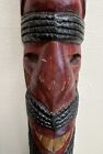 Collectible VINTAGE TRIBAL MASK with an eagle, Wooden Hand Carved Native Mask 