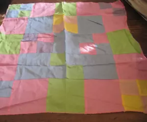 HANDMADE LOT OF 2 Patchwork Quilt Table Topper-NEEDS FINISHED FOR BACK 23X22.5" - Picture 1 of 3