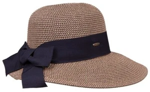 Karen Keith Braided Toyo Straw Sun Hat Sunhat for Beach, Boat, Gardening BT23 - Picture 1 of 15