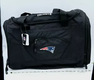 NFL PATRIOTS Duffel Bag Black (20"L x 11.5"D x 13"W) Roadblock Large - Picture 1 of 8