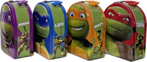 LUNCHBOX TMNT EMB ARCH CARRY-ALL TIN LUNCH BOX, 4-SET: MIKEY, RAPH, DONNIE, LEO - Picture 1 of 6