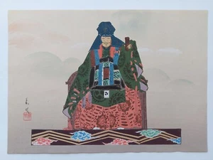 JAPANESE WOODBLOCK PRINT SHIN HANGA ORIGINAL ANTIQUE TSUKIOKA KOGYO 1927 Signed - Picture 1 of 7