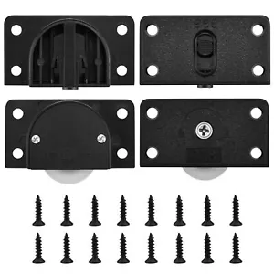 Cabinet Door Sliding Silent Plastic Roller Pulleys Closet Sliding Door Wheels... - Picture 1 of 7
