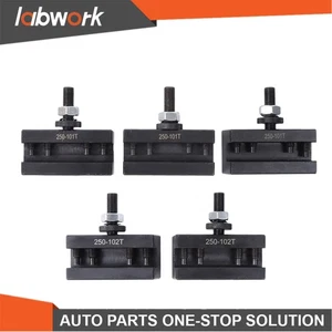 Labwork 250-101XL 102XL AXA Tool Post Set 5PC Heavy Duty Wide Slot Machining - Picture 1 of 22