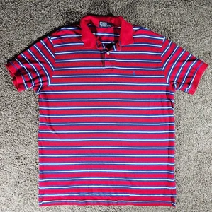 POLO Ralph Lauren Poloshirt gestreift XL rot blau - Bild 1 von 8