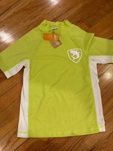 NWT Boys Size Large 10 12 Swim Pool Rash Guard Shirt Crazy 8’s UPF 50 - Picture 1 of 3