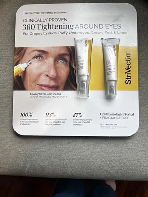 НОВАЯ сыворотка для подтяжки глаз StriVectin Peptight 2 пакета — каждая 0,65 унции/19 мл — антивозрастная - Изображение 1 из 3