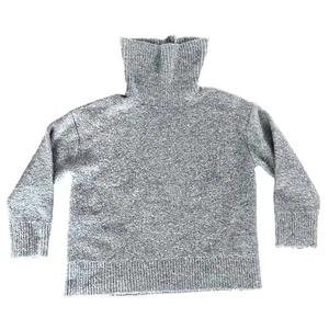 Banana Republic Womens Gray Turtleneck Chunky Knit Sweater Pullover Size L - Picture 1 of 6
