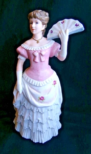 Homco "Sollen wir tanzen" Dame mit Fächer Porzellan Figur #1421 Home Interiors - Bild 1 von 5
