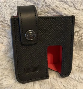 Bushnell Golf Laser Rangefinder Case Red And Black With Belt Clip Magnet Close - Picture 1 of 6