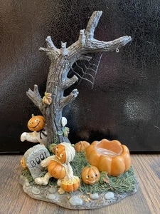 Halloween Pals YANKEE CANDLE Hanging Wax Melt Tart HOLDER Pumpkin Mummy Ghost - Picture 1 of 5