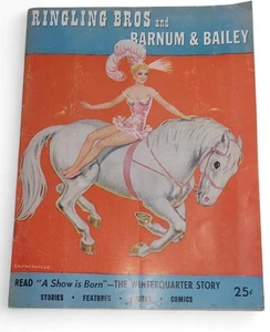 Ringling Bros and Barnum & Bailey Circus Magazine 1954 Photos, Figures, - Picture 1 of 6