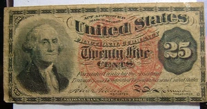 FRACTIONAL CURRENCY ~ FR 1302 4th ISSUE 25 CENTS - Picture 1 of 2