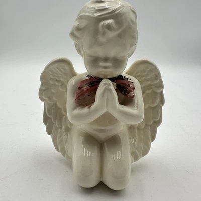Praying Cherub Angel Garden Memorial Statue Figurine - Image 1 of 4