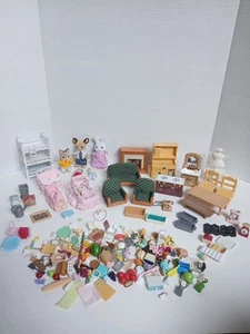 Calico Critters Gran Lote Muebles Accesorios Figuras Época - Imagen 1 de 9