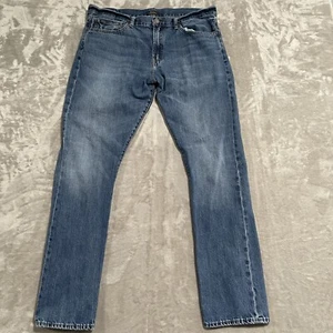 Polo Ralph Lauren Jeans Mens 36x34 Blue Varick Slim Straight Medium Wash Denim - Picture 1 of 9
