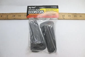 (2-Pk) Big Foot Doorstop No Slip Rubber Wedge 4-3/4"Long x 2-1/4" Wide x 1-1/4" - Picture 1 of 1