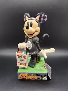 Jim Shore Enesco Disney Minnie Gato Negro Figura Gato N' Mouse 6014354 Halloween - Imagen 1 de 4