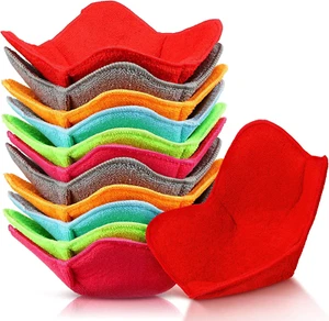 12 Pieces Microwave Safe Bowl Holders Polyester Hot Bowl Holder Protect Your Han - Picture 1 of 7