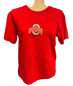 Two Feet Ahead Ohio State Buckeyes Unisex Children's Red T-Shirt Size L Football - Picture 1 of 4